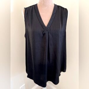 COPY - Black Alfani High-Low Satin V-Neck Sleeveless Tank Shirt- I have 2 black…